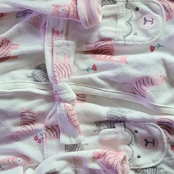 Carter's Just One You Baby Girls' Llama Bath Robe - Picture 5 of 7
